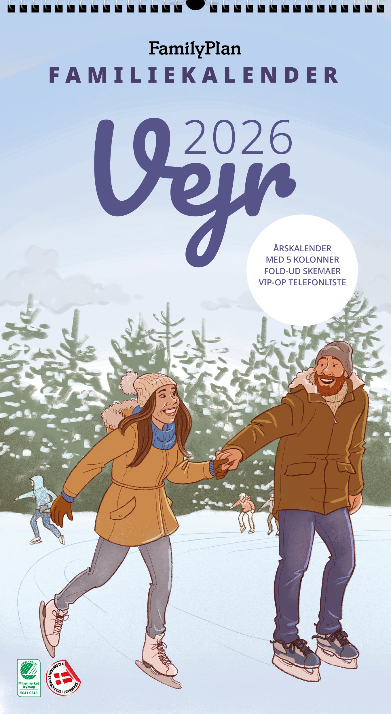 Familiekalender VEJR 2026 - 5-pers.