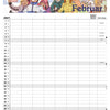 Familiekalender FamilyPlan Skoleåret 2026/27 - 7-pers.