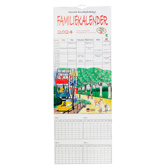 Familiekalender DYR 2024 - 5-pers.