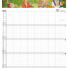 Familiekalender FamilyPlan Skoleåret 2025/26, 7-pers. - PAKKE inkl. Sugekop og Magnetpen