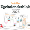 FamilyPlan Ugekalenderblok 2026