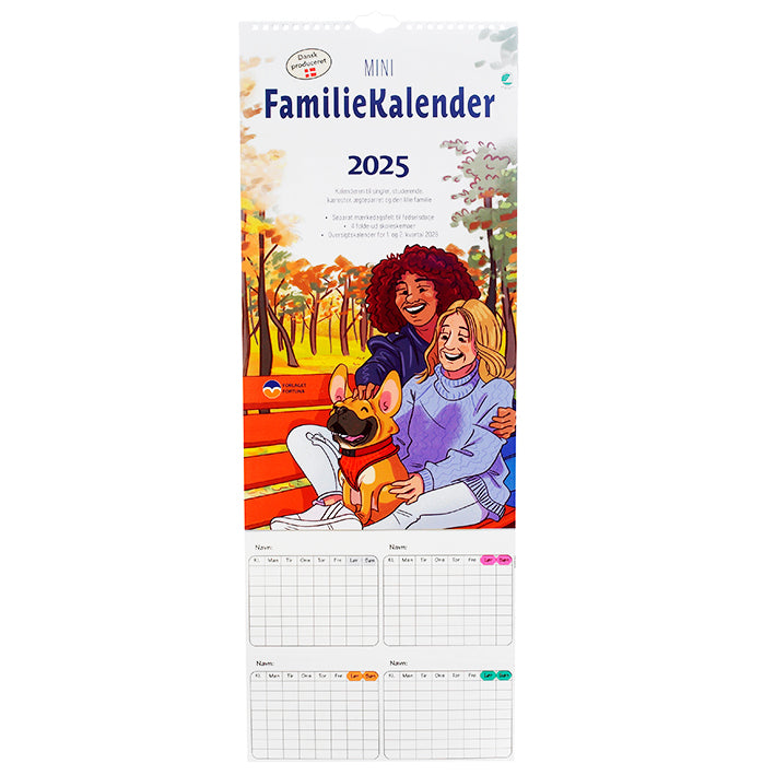 Familiekalender MINI 2025 - 3-pers.