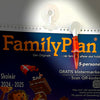 Familiekalender FamilyPlan 2024/25, 5-pers. - PAKKE inkl. Sugekop og Magnetpen