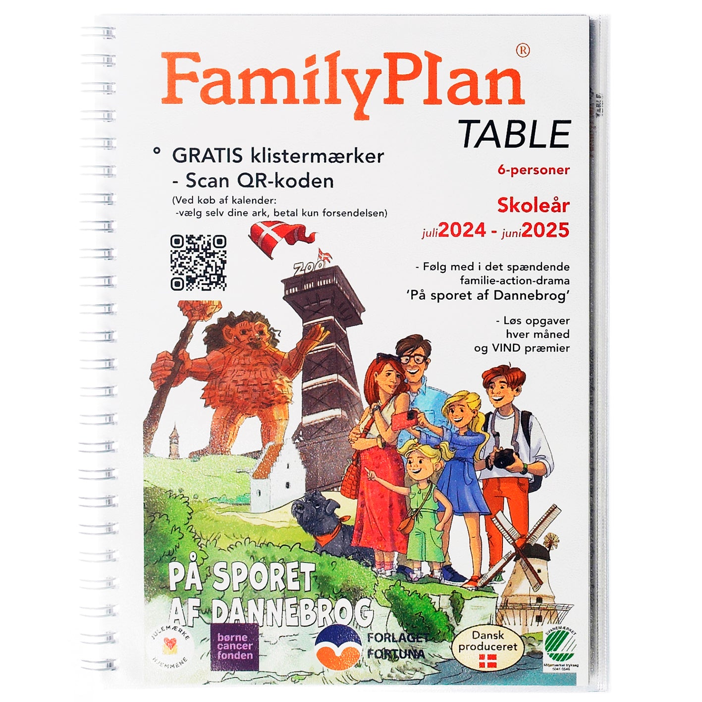 Familiekalender FamilyPlan TABLE 2024/25 - 6-pers.