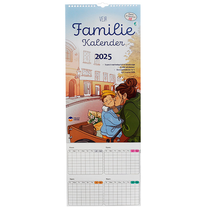 Familiekalender VEJR 2025 - 5-pers.