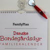 Familiekalender DYR Skoleåret 2025/26, 5-pers. - PAKKE inkl. Sugekop og Magnetpen